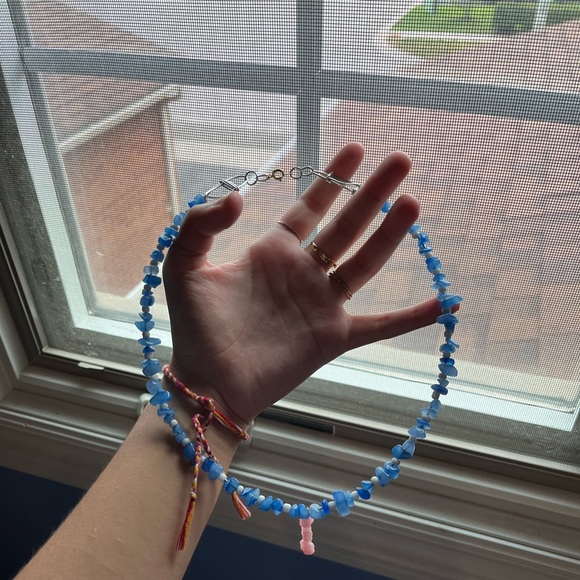 handmade necklace + ring set - Picture 1 of 2